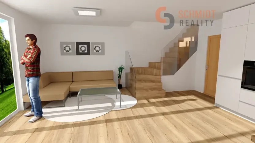 Pronájem bytu 2+kk, Březí, Lipová, 46 m2