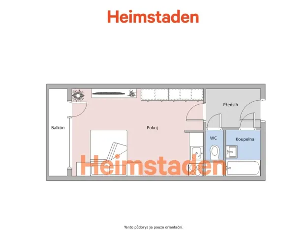 Pronájem bytu 1+kk, Karviná - Ráj, Sovova, 27 m2