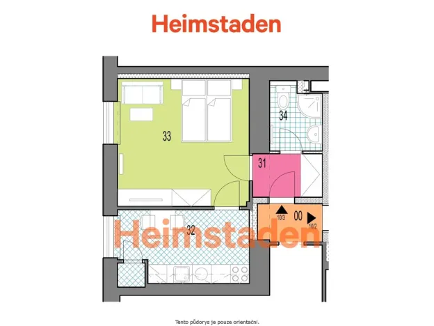 Pronájem bytu 1+1, Havířov - Město, Hlavní třída, 34 m2