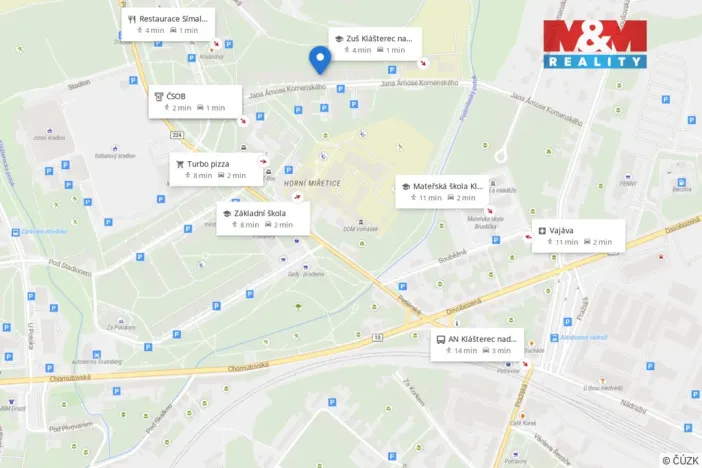 Prodej bytu 2+1, Klášterec nad Ohří - Miřetice u Klášterce nad Ohří, Jana Ámose Komenského, 62 m2