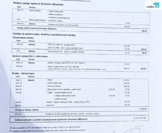 Prodej bytu 3+1, Praha - Horní Počernice, Běluňská, 73 m2
