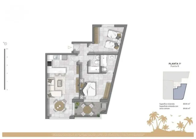 Prodej bytu 3+kk, Guardamar del Segura, Alicante, Španělsko, 72 m2