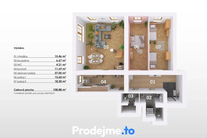 Prodej bytu 3+1, Znojmo, Jana Palacha, 112 m2