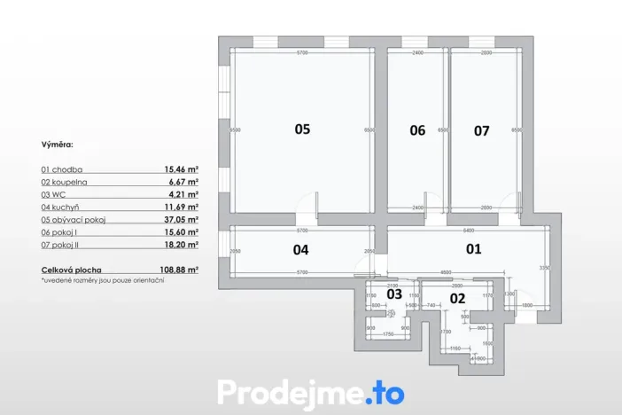Prodej bytu 3+1, Znojmo, Jana Palacha, 112 m2