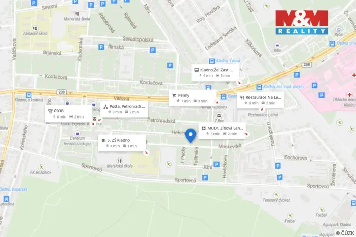 Prodej bytu 2+1, Kladno, Moskevská, 51 m2
