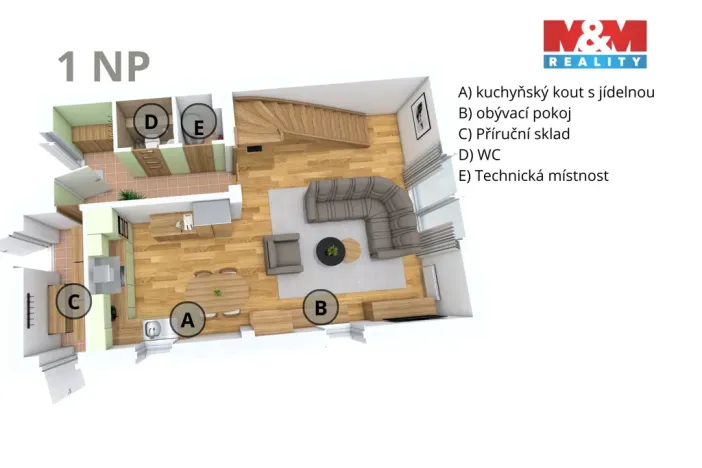 Prodej rodinného domu, Nymburk, Josefa Červeného, 120 m2