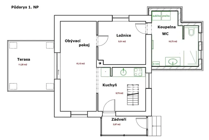 Prodej rodinného domu, Velké Březno, Litoměřická, 119 m2