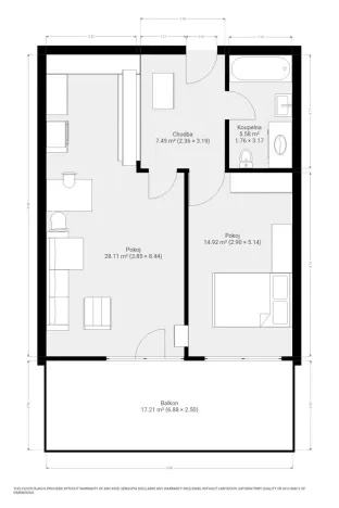 Pronájem bytu 2+kk, Brno, Rostislavovo náměstí, 59 m2