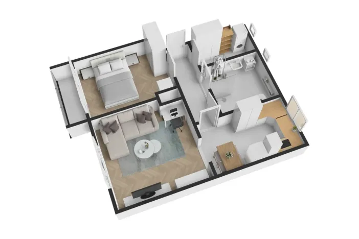 Prodej bytu 2+1, Neratovice, Čtvercová, 60 m2