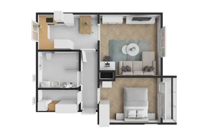 Prodej bytu 2+1, Neratovice, Čtvercová, 60 m2
