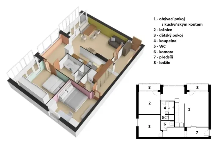 Prodej bytu 3+kk, Praha - Vokovice, Arabská, 72 m2