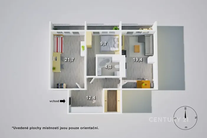 Prodej bytu 3+kk, Děčín, Oblouková, 74 m2