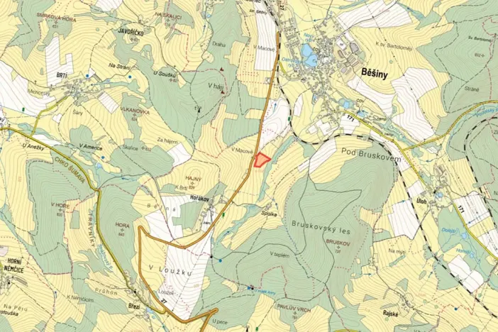Prodej pole, Běšiny, 13359 m2
