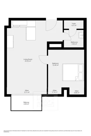 Pronájem bytu 2+kk, Praha - Holešovice, V háji, 58 m2