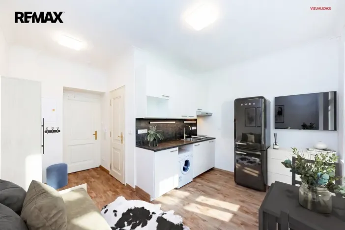 Prodej bytu 1+kk, Praha - Vršovice, Černomořská, 20 m2