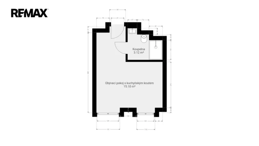 Prodej bytu 1+kk, Praha - Vršovice, Černomořská, 20 m2