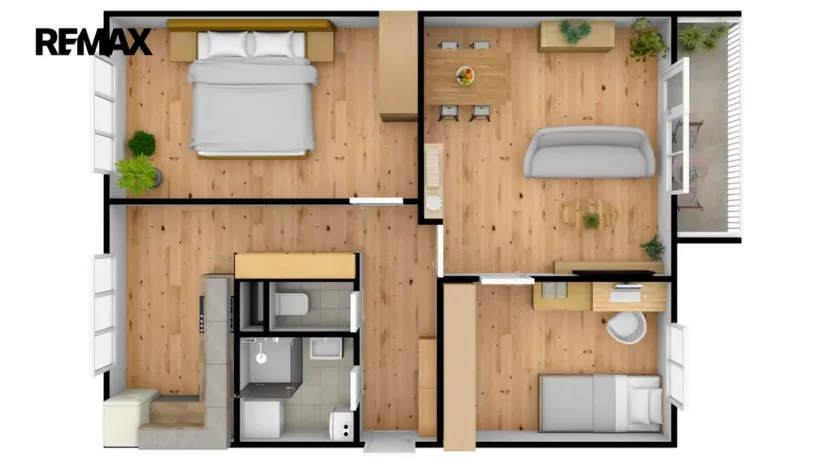 Pronájem bytu 3+1, Hradec Králové - Malšovice, Kpt. Fechtnera, 70 m2