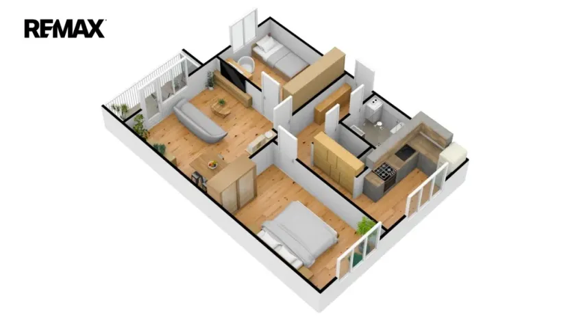 Pronájem bytu 3+1, Hradec Králové - Malšovice, Kpt. Fechtnera, 70 m2