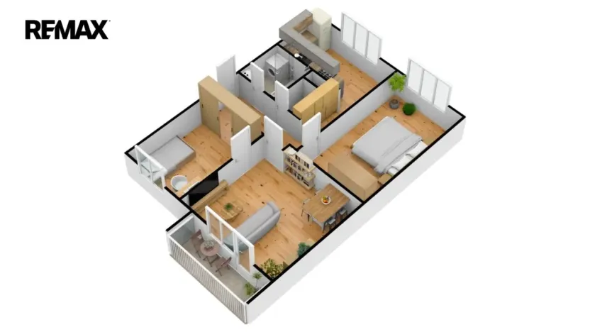 Pronájem bytu 3+1, Hradec Králové - Malšovice, Kpt. Fechtnera, 70 m2