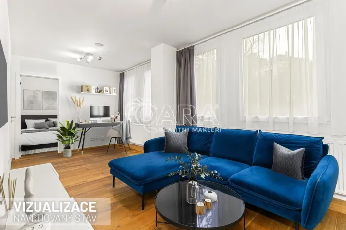 Pronájem bytu 2+kk, Praha - Vinohrady, Perucká, 41 m2