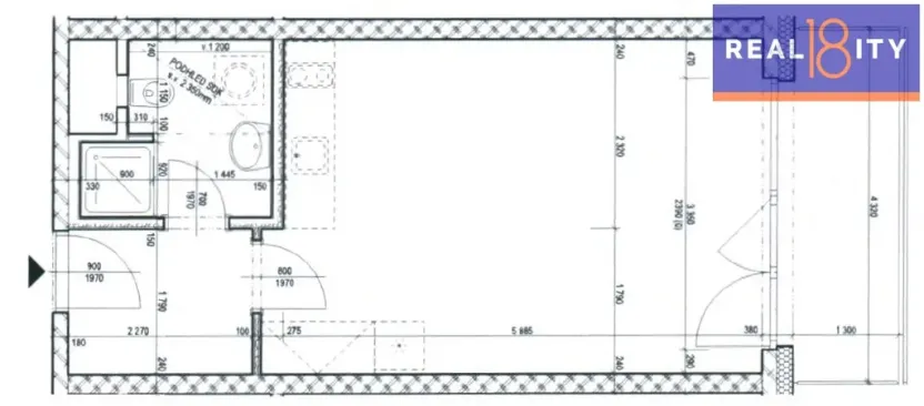 Pronájem bytu 1+kk, Praha, Gerstelova, 35 m2