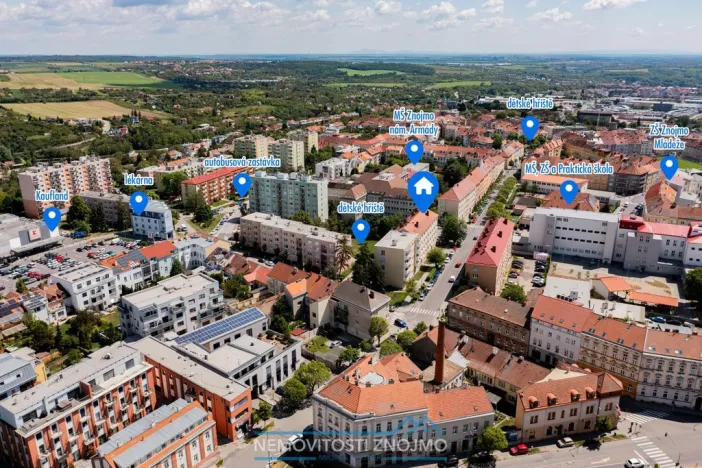Prodej bytu 2+1, Znojmo, Smetanova, 54 m2