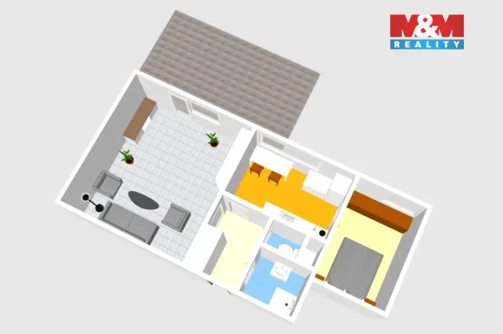 Prodej bytu 2+1, Žleby, Za Šumavou, 49 m2