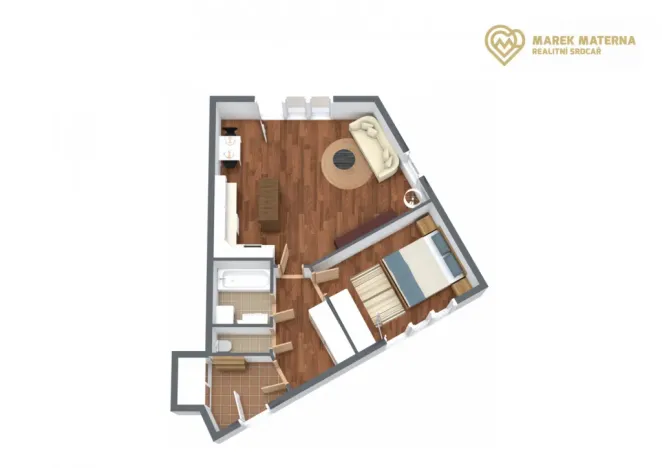 Prodej bytu 2+kk, Praha - Uhříněves, Blšanecká, 57 m2