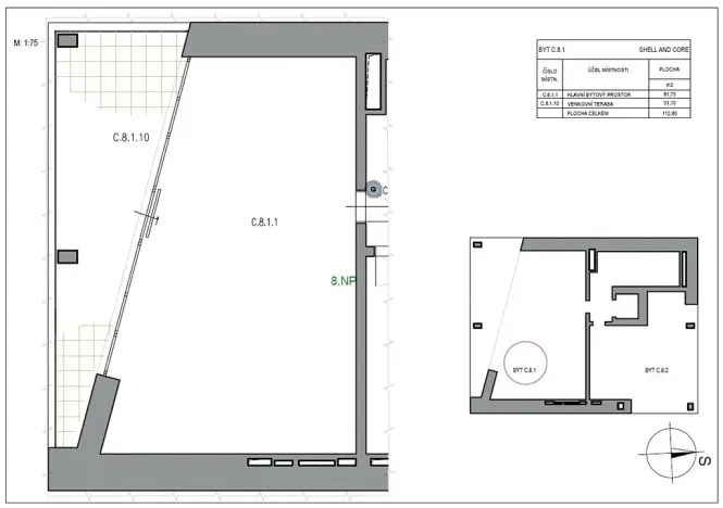 Prodej bytu 2+kk, Zlín, Lorencova, 81 m2