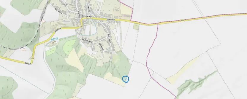 Prodej lesa, Silůvky, 697 m2