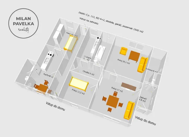 Prodej rodinného domu, Deblín, 110 m2