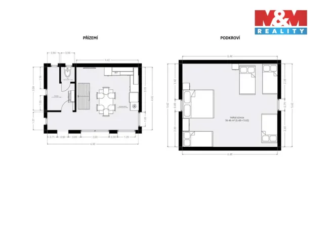 Prodej chalupy, Protivín, Chelčického, 64 m2