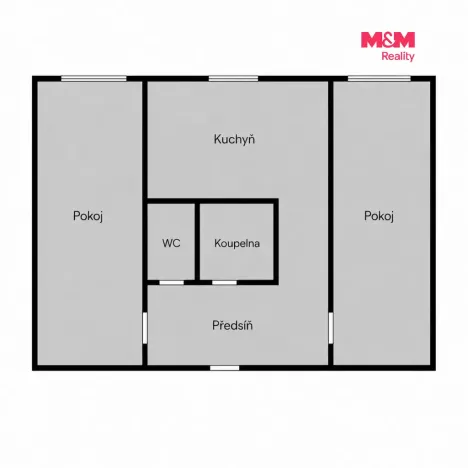 Prodej bytu 2+1, Olomouc - Hodolany, Masarykova třída, 55 m2