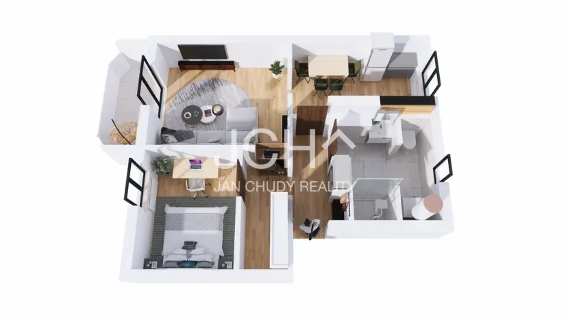 Prodej bytu 2+1, Uničov, Jiráskova, 62 m2