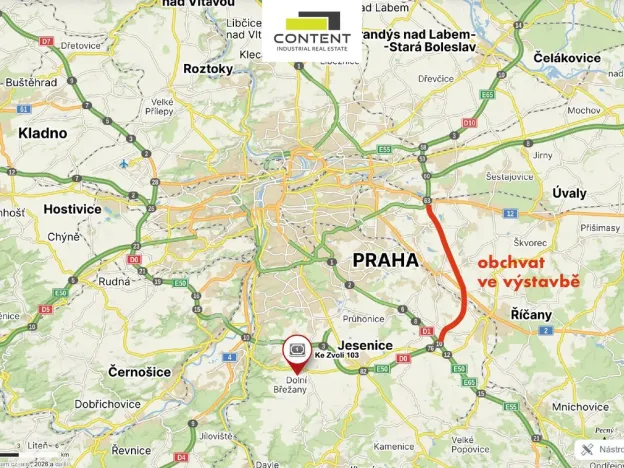 Prodej skladu, Dolní Břežany, Ke Zvoli, 1598 m2