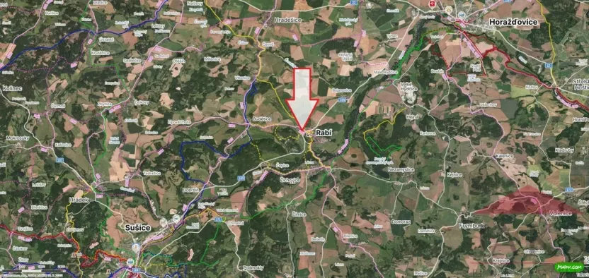 Prodej pozemku pro bydlení, Rabí, 1018 m2