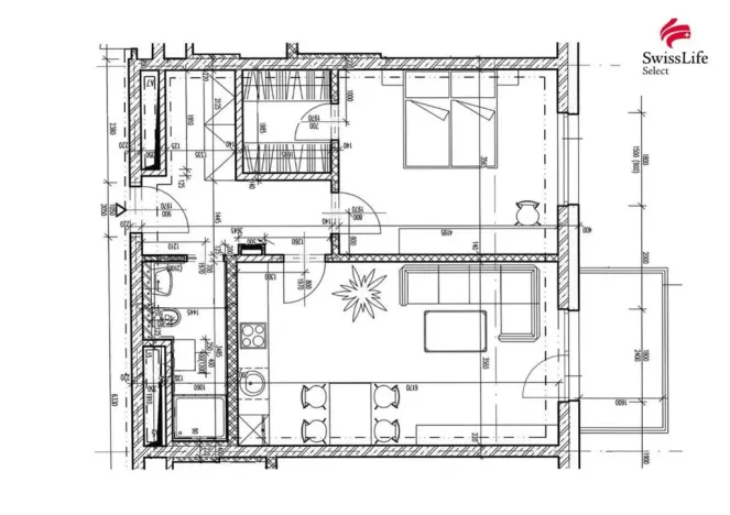 Pronájem bytu 2+kk, Brno, Poříčí, 56 m2