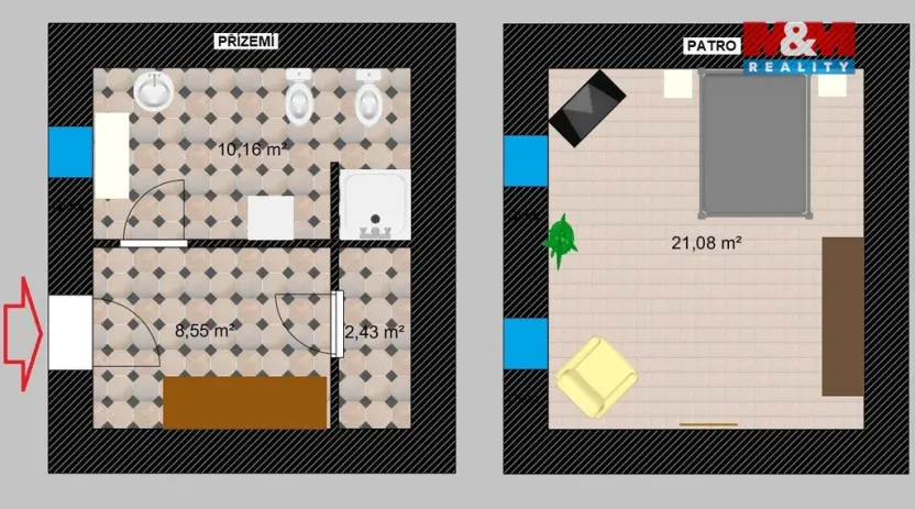 Prodej rodinného domu, Přelouč, B. Němcové, 64 m2
