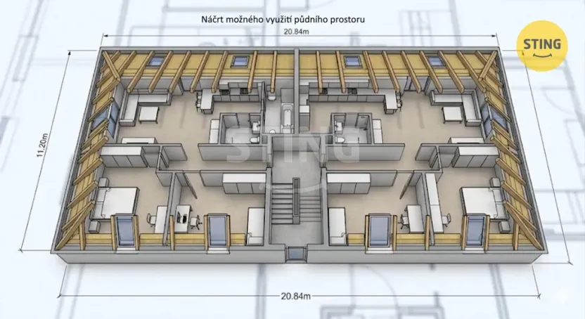 Prodej atypického bytu, Hodonín, Zámecká, 170 m2