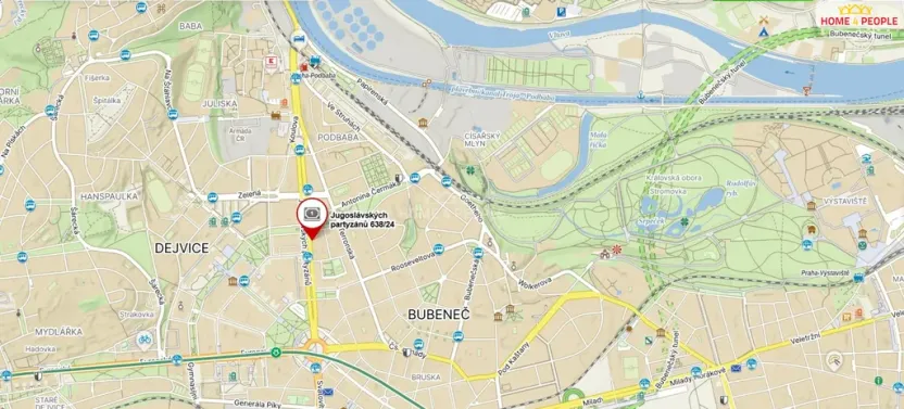 Prodej bytu 3+kk, Praha - Bubeneč, Jugoslávských partyzánů, 64 m2