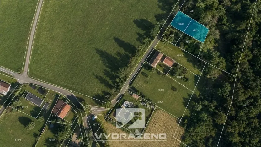 Prodej louky, Pertoltice, 458 m2