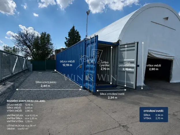Pronájem skladu, Praha - Horní Počernice, Ve žlíbku, 120 m2