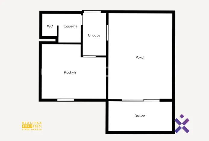 Pronájem bytu 1+1, Zlín, Kvítková, 32 m2
