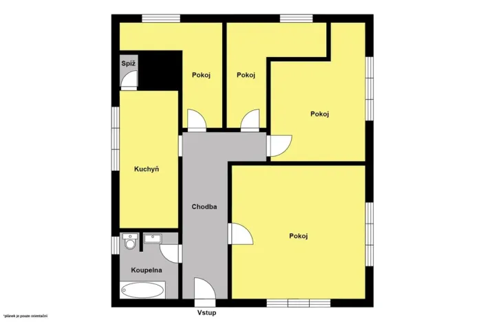 Pronájem bytu 2+1, Bělá pod Bezdězem, Husova, 76 m2