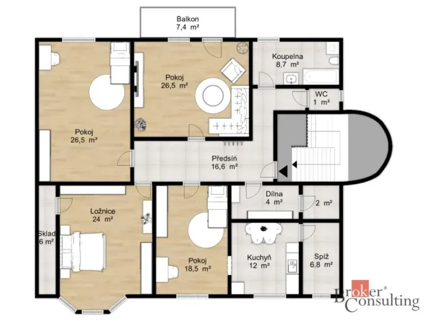 Prodej bytu 4+1, Krnov - Pod Bezručovým vrchem, Mikulášská, 153 m2