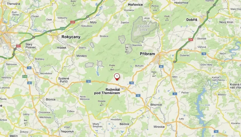 Prodej pole, Věšín, 5233 m2