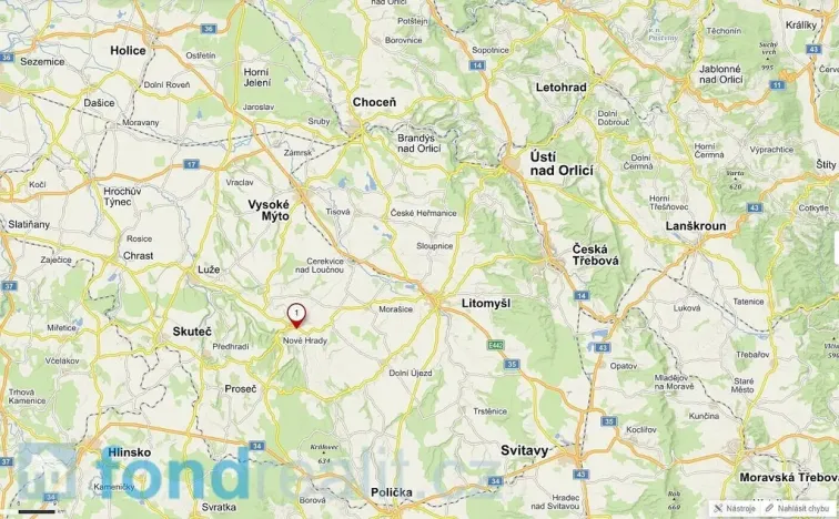 Prodej pozemku, Nové Hrady, 766 m2