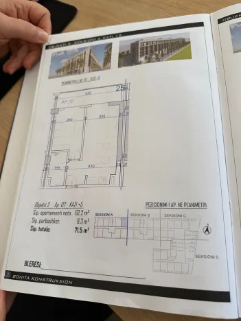 Prodej bytu 1+kk, Rruga Viena, Golem, Albánie, 37 m2