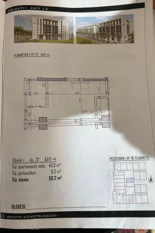 Prodej bytu 1+kk, Rruga Viena, Golem, Albánie, 37 m2