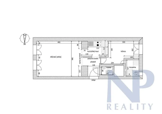 Prodej bytu 2+kk, Praha - Vinohrady, Lublaňská, 39 m2